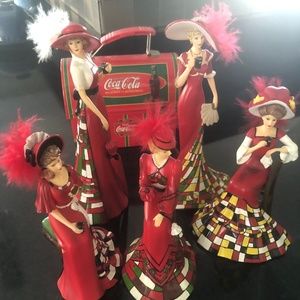 Vintage Coca Cola Hamilton Figurines Set of 5